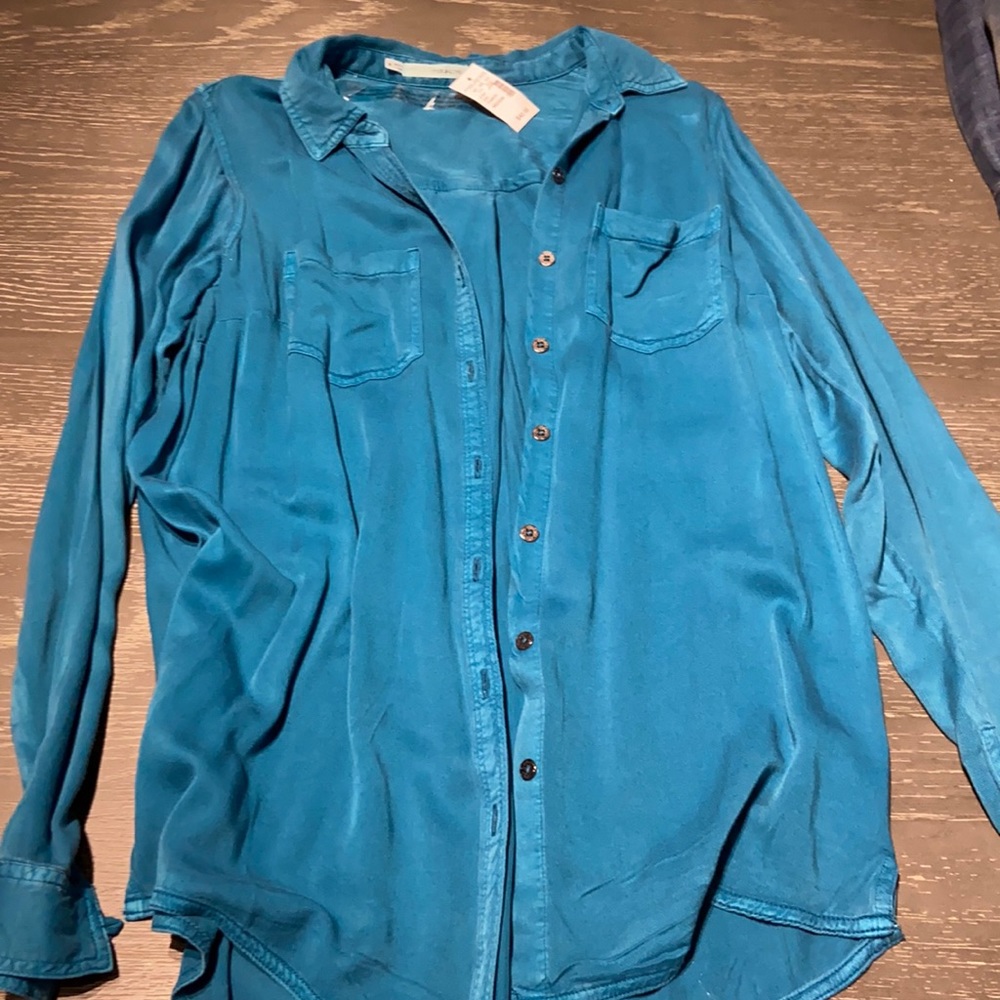 Blue Button Up/Flannel-Maurices